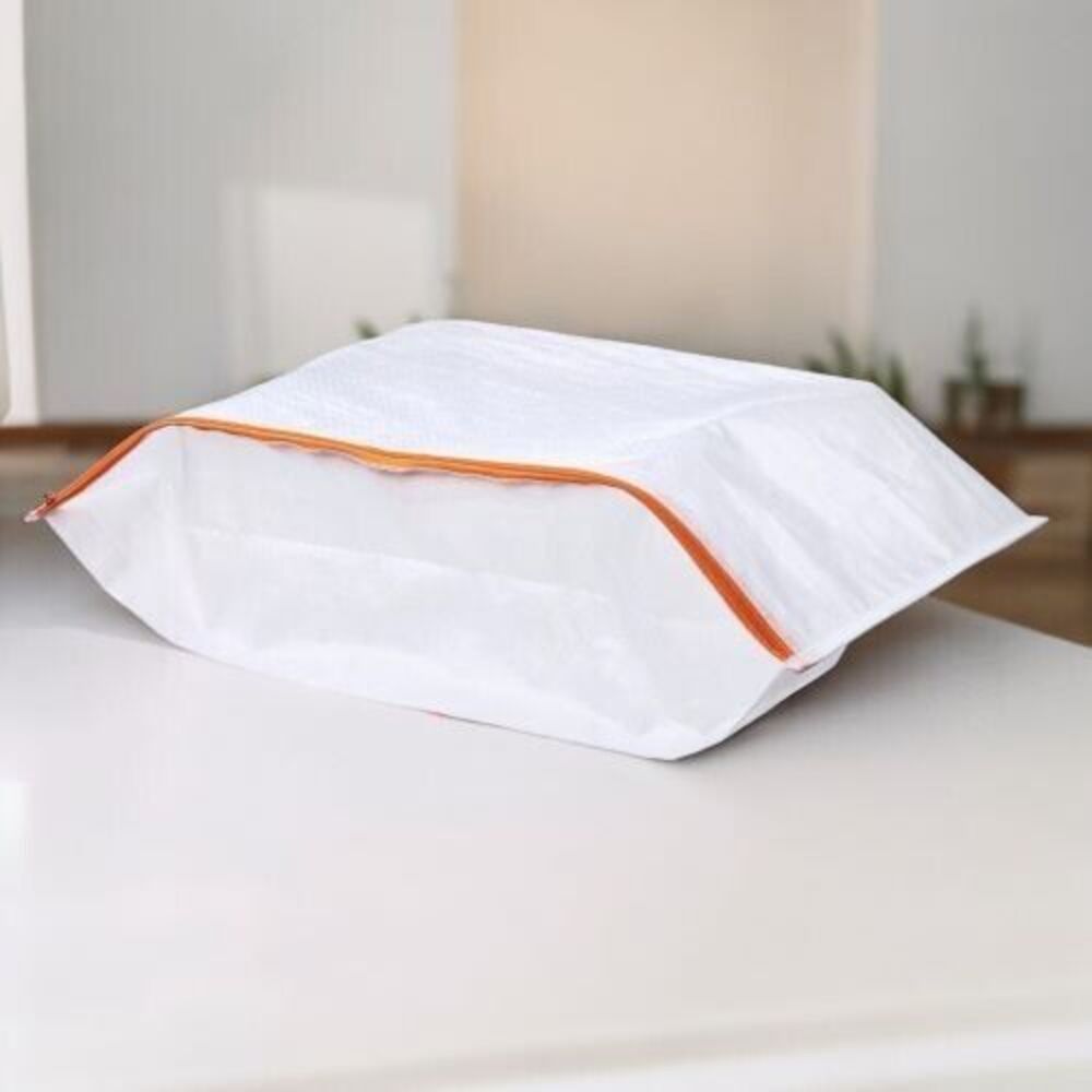 Ikea PARKLA Shoe‎ Storage Bag Zippered - 48cm x 22cm/White/5 Pack